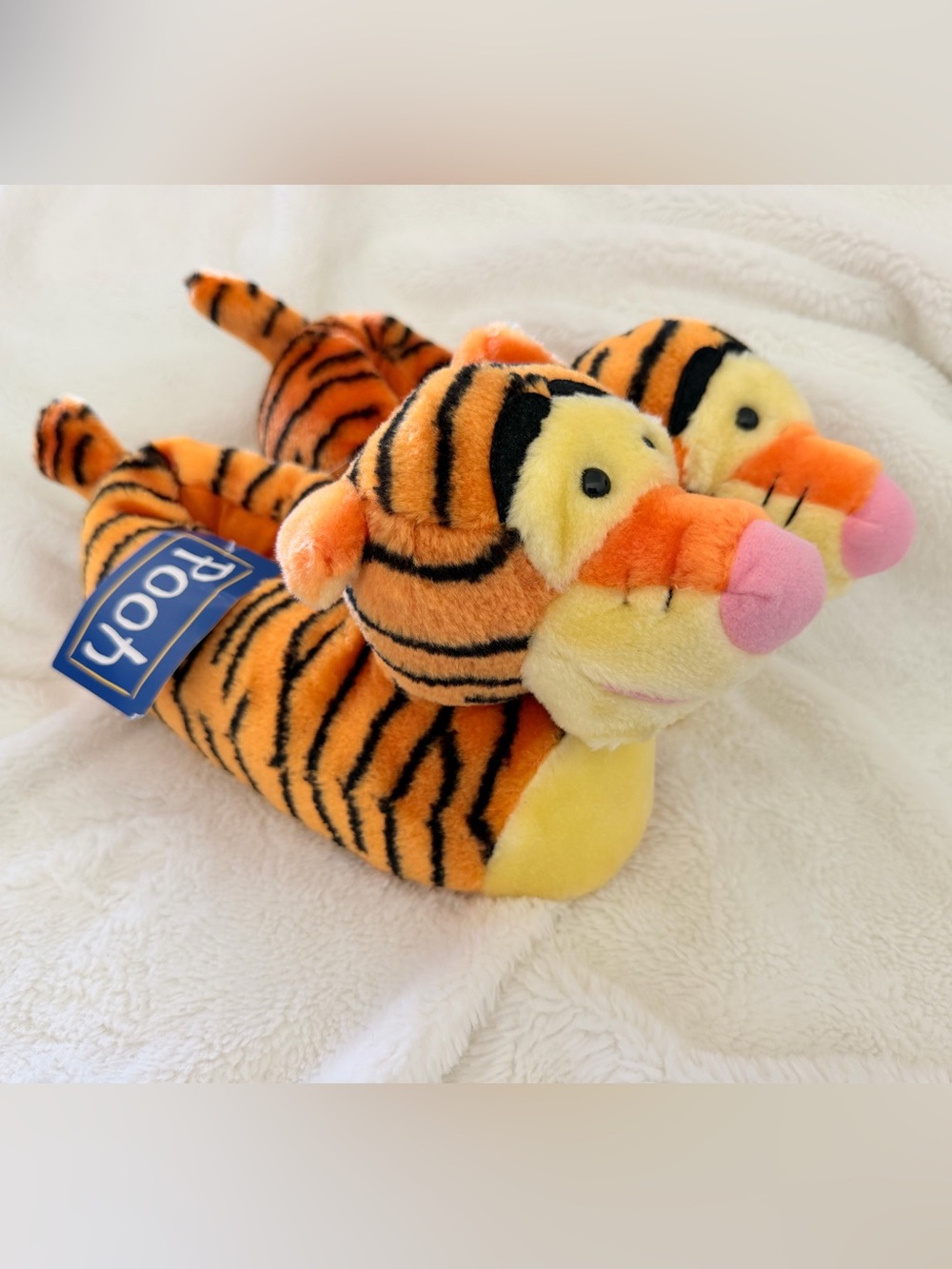 Vintage NWT Disney Mervyn's Tigger Slippers - Winnie the Pooh - Medium
